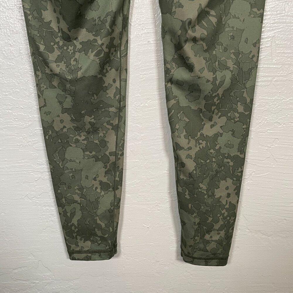 Prana Women S Green Floral Camo Kimble Printed 7/8 Leggings Pocket Athletic - Picture 6 of 10